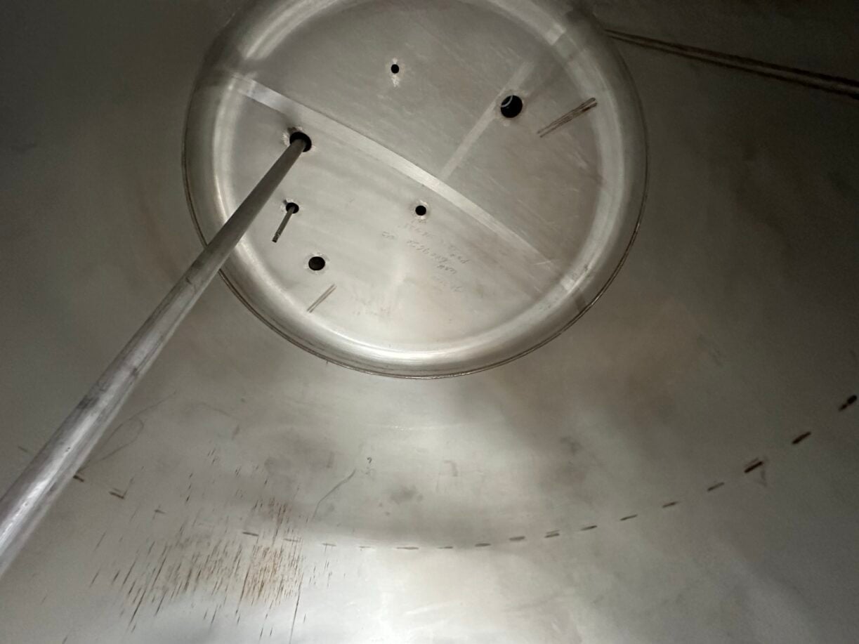 1600 gallon Savannah Tank, 316 Stainless Steel Vertical Tank, 6' diameter x 6' 3" straight side, 2 psi/FV @ - Image 5