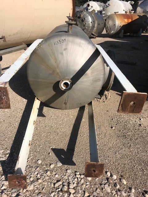 700 gallon Kopetz, 316L Stainless Steel Vertical Tank, 4' diameter x 7' straight side, 15 psi @ 250°F - Image 3