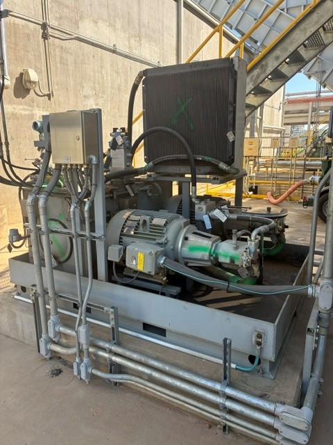 60 HP Rexroth #AA10VSO100DFR/31R, Hydraulic Power Pack Skid, (2) axial piston variable pumps, 200 LPM, 1785 - Image 1