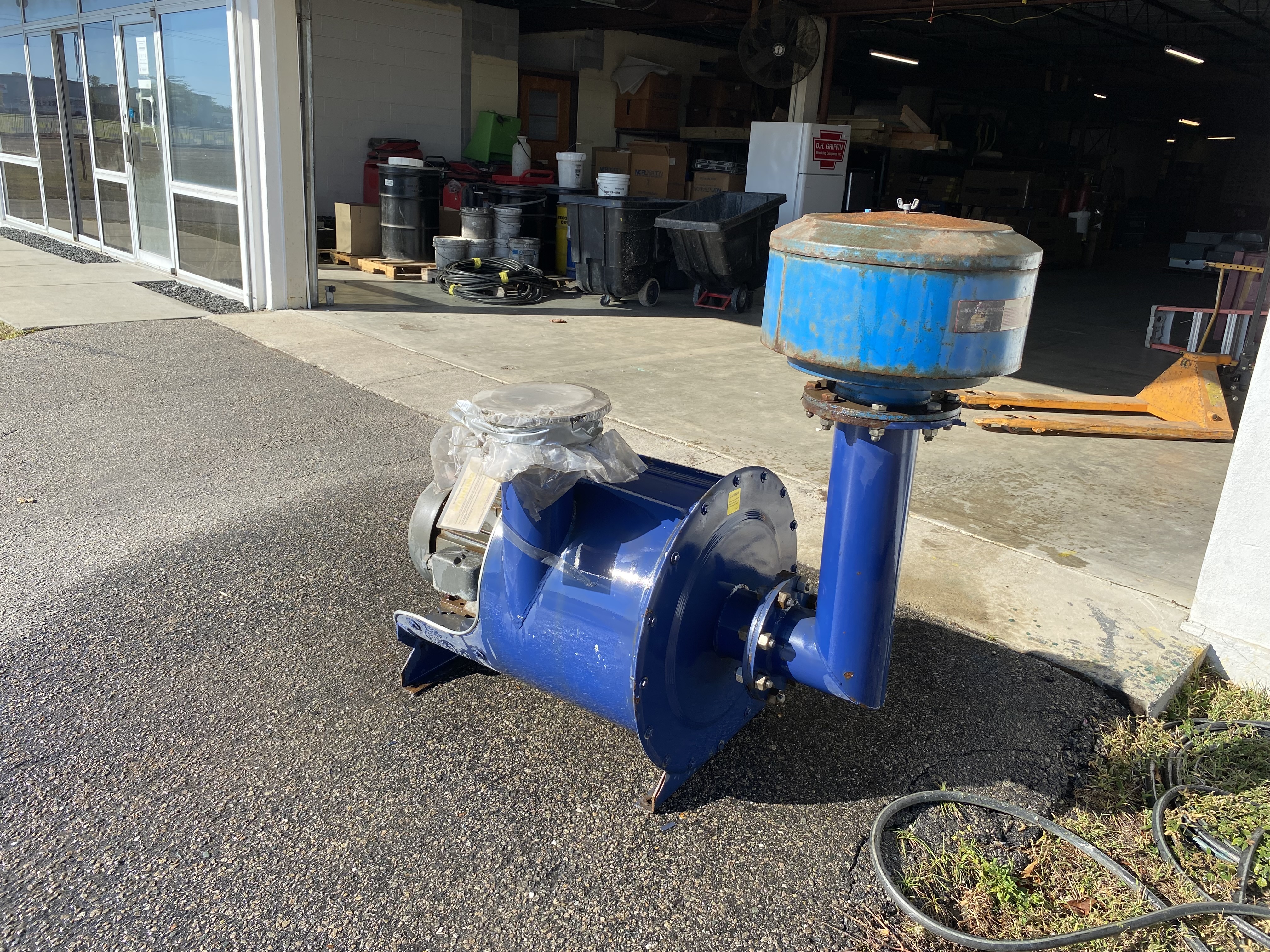 650 cfm, Spencer #24105B1, Blower, w/inlet filter, 20 HP Baldor, 3525 RPM, 208-230/460 V. (4 available) - Image 4