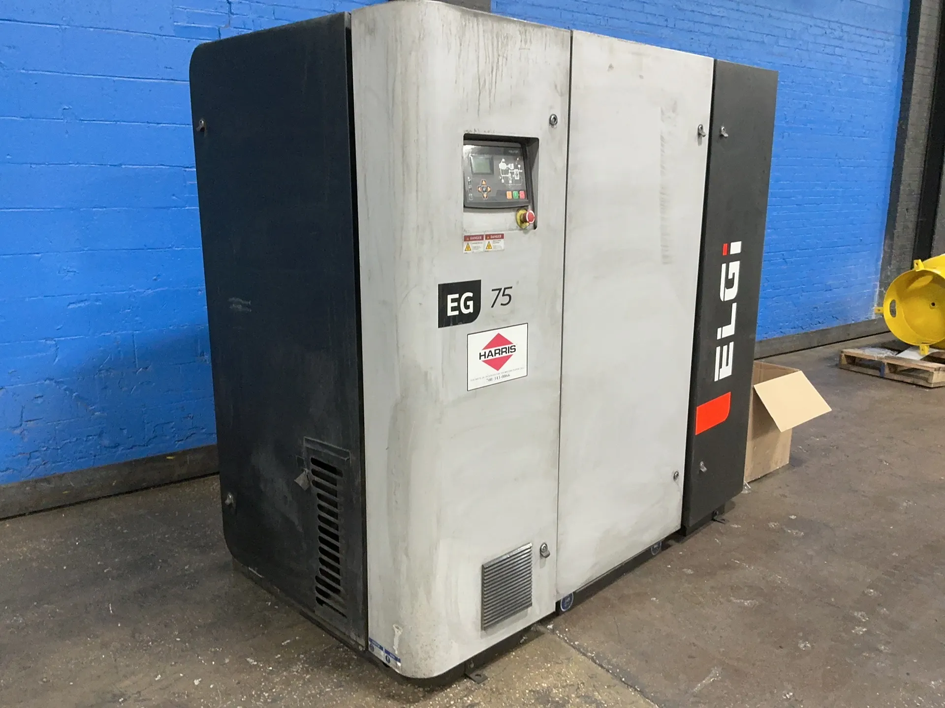 125 PSI, Elgi #EG-75-125, Rotary Screw Air Compressor, 100 HP, Elgi Neuron digital read out, 208-230/460 V. - Image 3