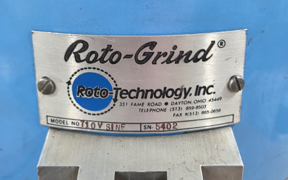 10" Roto Tech #710V-Sine, precision rotary grind table, tilting, non-magnetic, 10-50 RPM, .0001" accuracy - Image 2