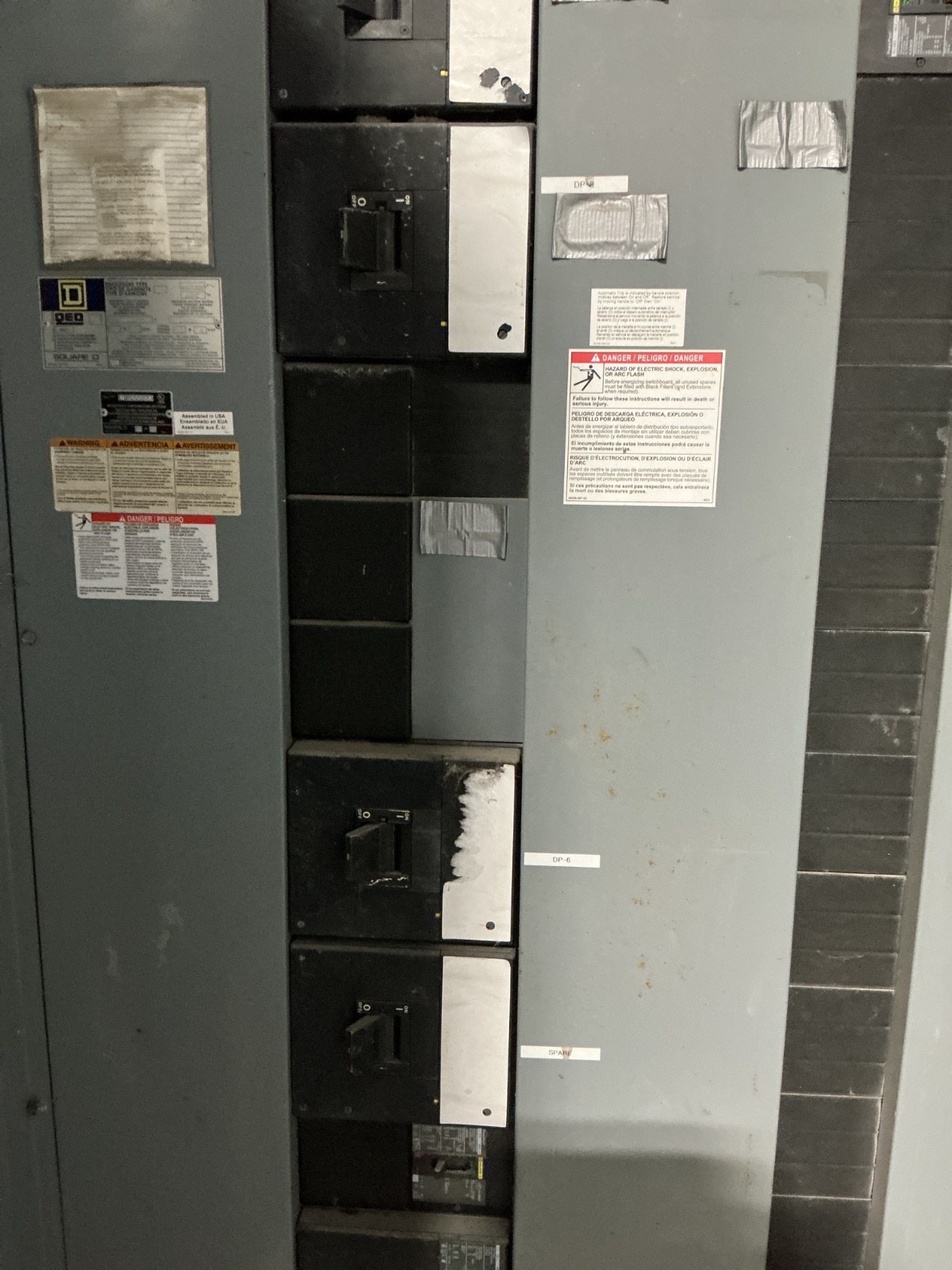 2000 Amps, Square D #29102779-002, QED Switchgear, 480Y/277 Volts, 3 phase, 4 Wire, NEMA 3R, (15) 3 Pole - Image 8