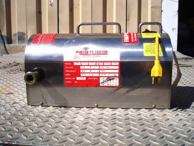 R.F. Hunter #ECCO-ONE, filtrator power unit for edible oil, 1/2 HP, 1425/1725 RPM, 115/230 V., 1 Ph., 2000 - Image 3