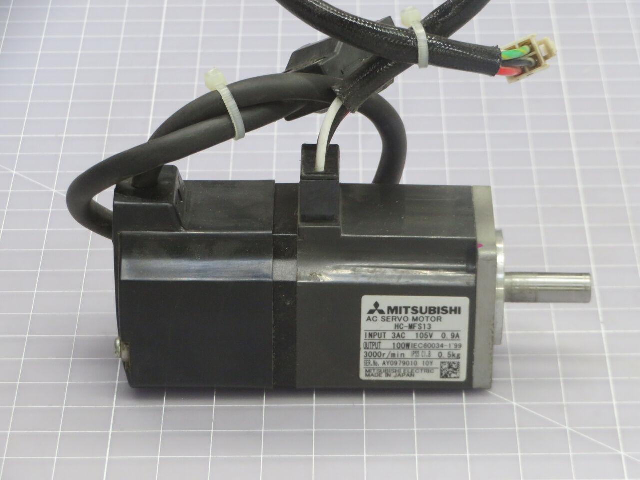 Mitsubishi #HC-MFS13, AC servo motor, 100 W, 3000 RPM (2 available) - Image 3