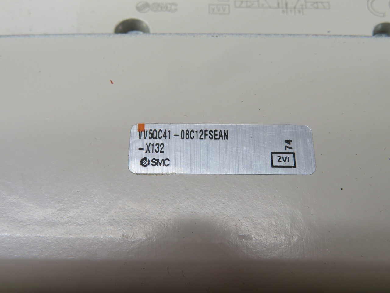 SMC #VV5QC41-08C12FSEAN-X132, VV5Q manifold, 4/5 port solenoid valve - Image 7