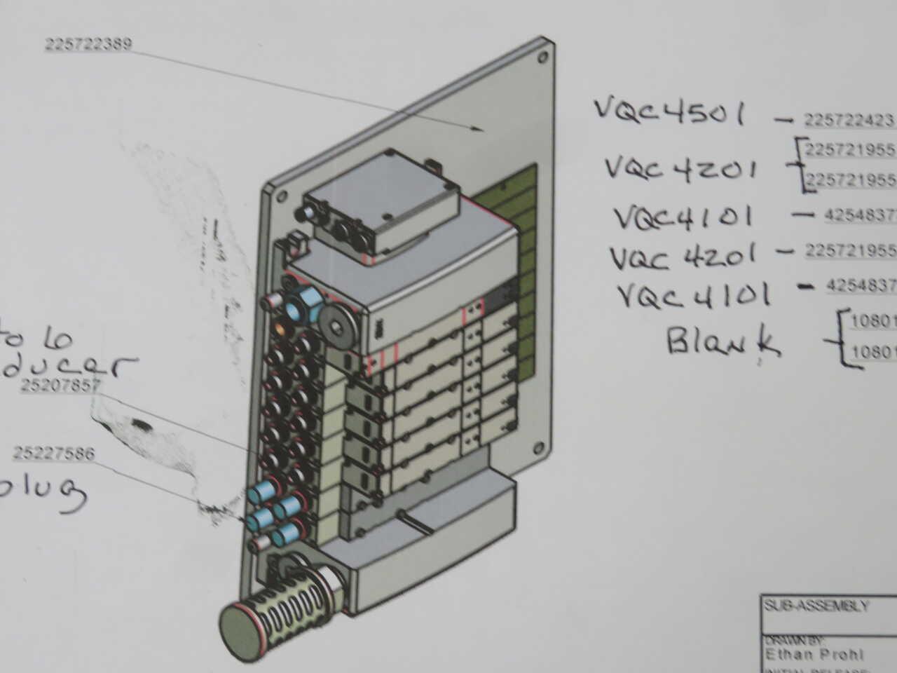 SMC #VV5QC41-08C12FSEAN-X132, VV5Q manifold, 4/5 port solenoid valve - Image 9