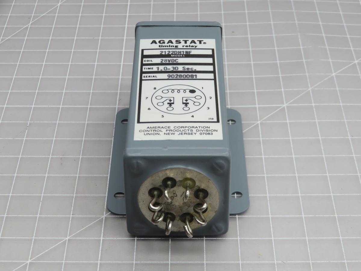 Agastat #2122DH1NF, off-delay time delay relay, 28 Volts DC, 1-30 sec., DPDT - Image 3