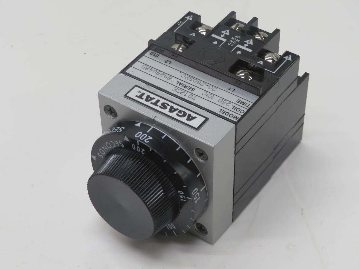 Agastat #7012SE, on-delay time delay relay, 2PDT, 250 Volts DC coil, 20-200 sec. - Image 2