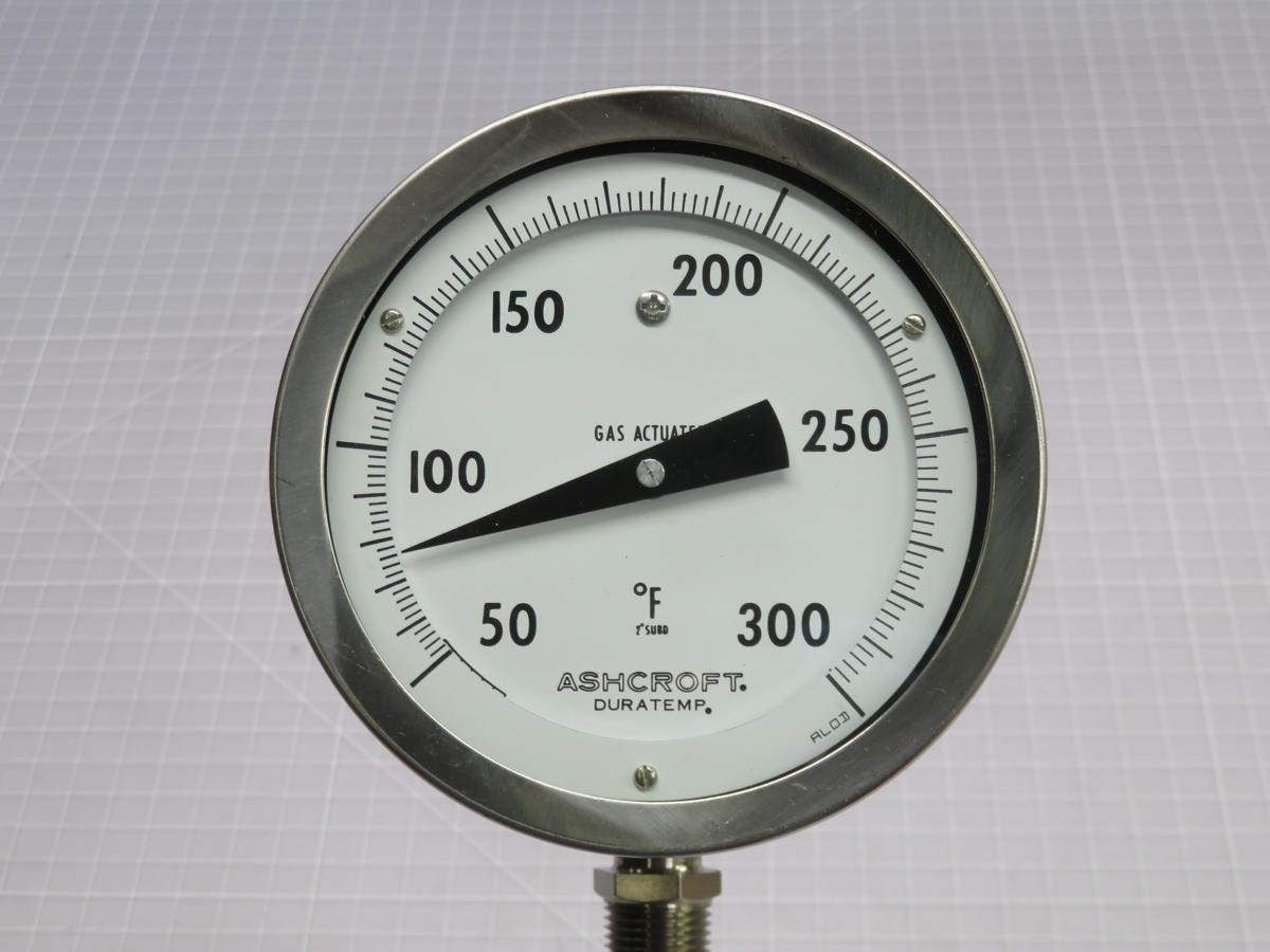 Ashcroft #C-600B-02-AL, thermometer, 9" stem, 50-300°F - Image 3