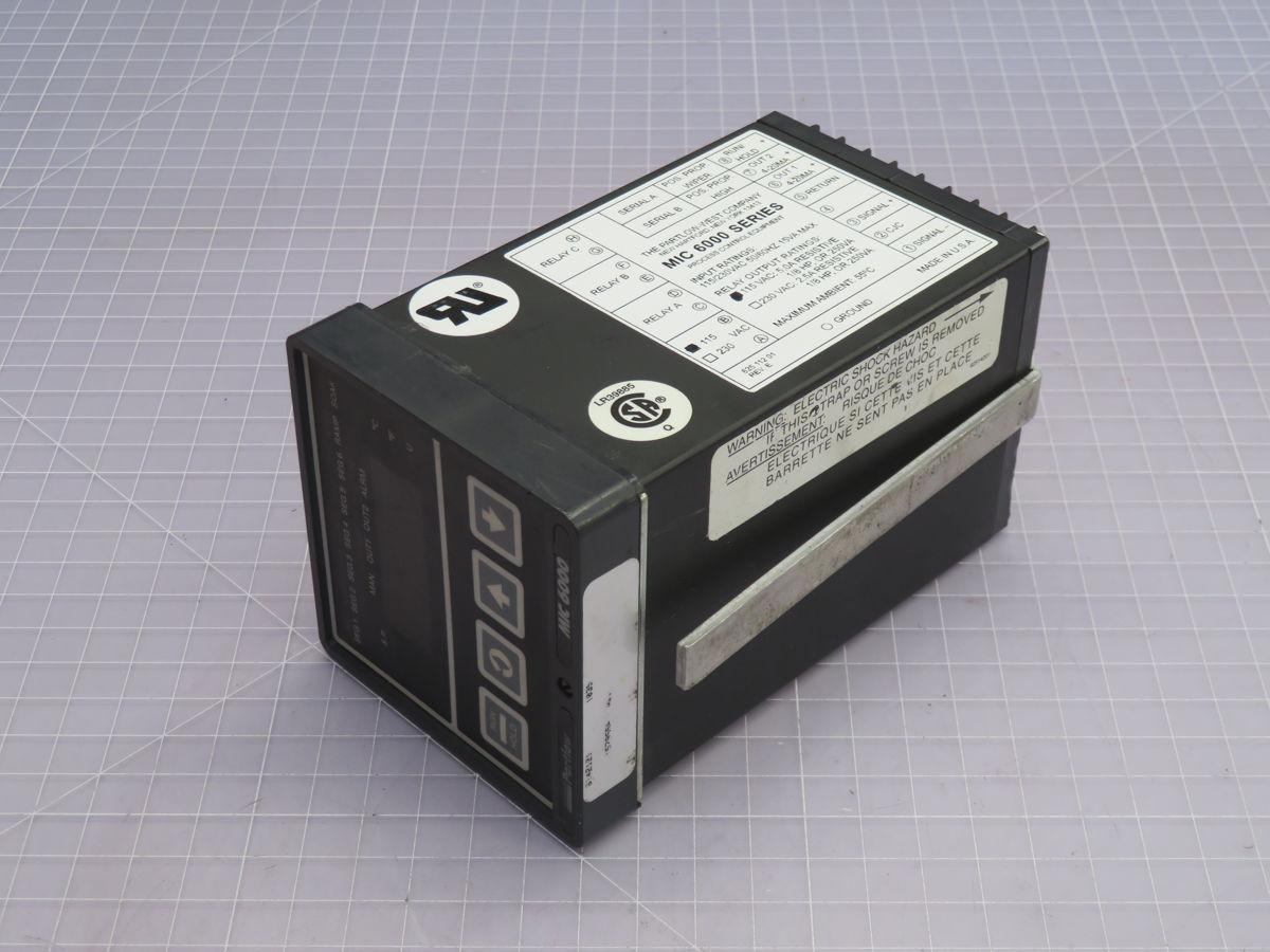 Partlow #MIC-6000, temperature controller, thermocouple/mV input, SSR drive output, 115 Volts AC, 5 Amp relays - Image 2