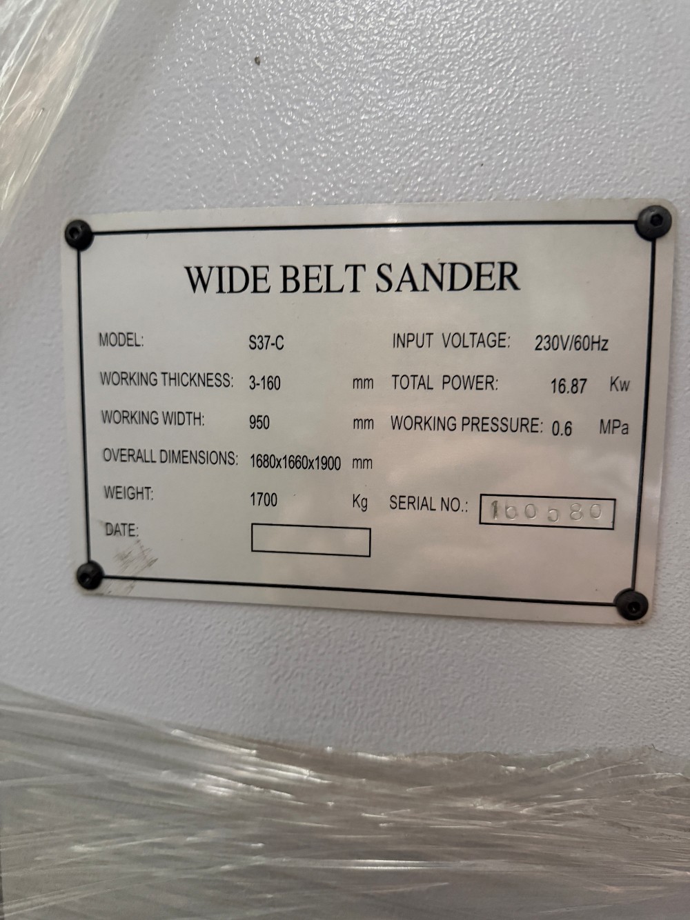 NEW UNUSED NEXTECH S-37C WIDE BELT SANDER - SAVE THOUSANDS! - Image 3