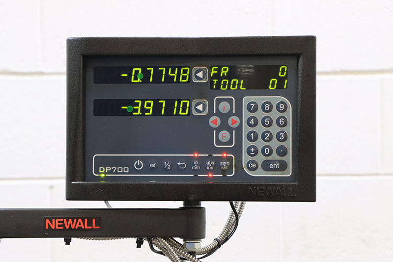 6" x 18" Okamoto #Linear-618B, hand feed surface grinder, roller bearing table, Newall DP-700 2-Axis digital - Image 3