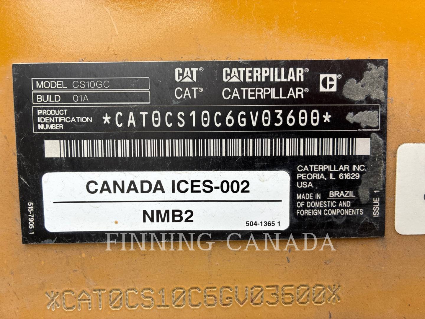 Caterpillar CS10-01, Compactor, 124 hours, S/N: 6GV03600, 2025 - Image 6