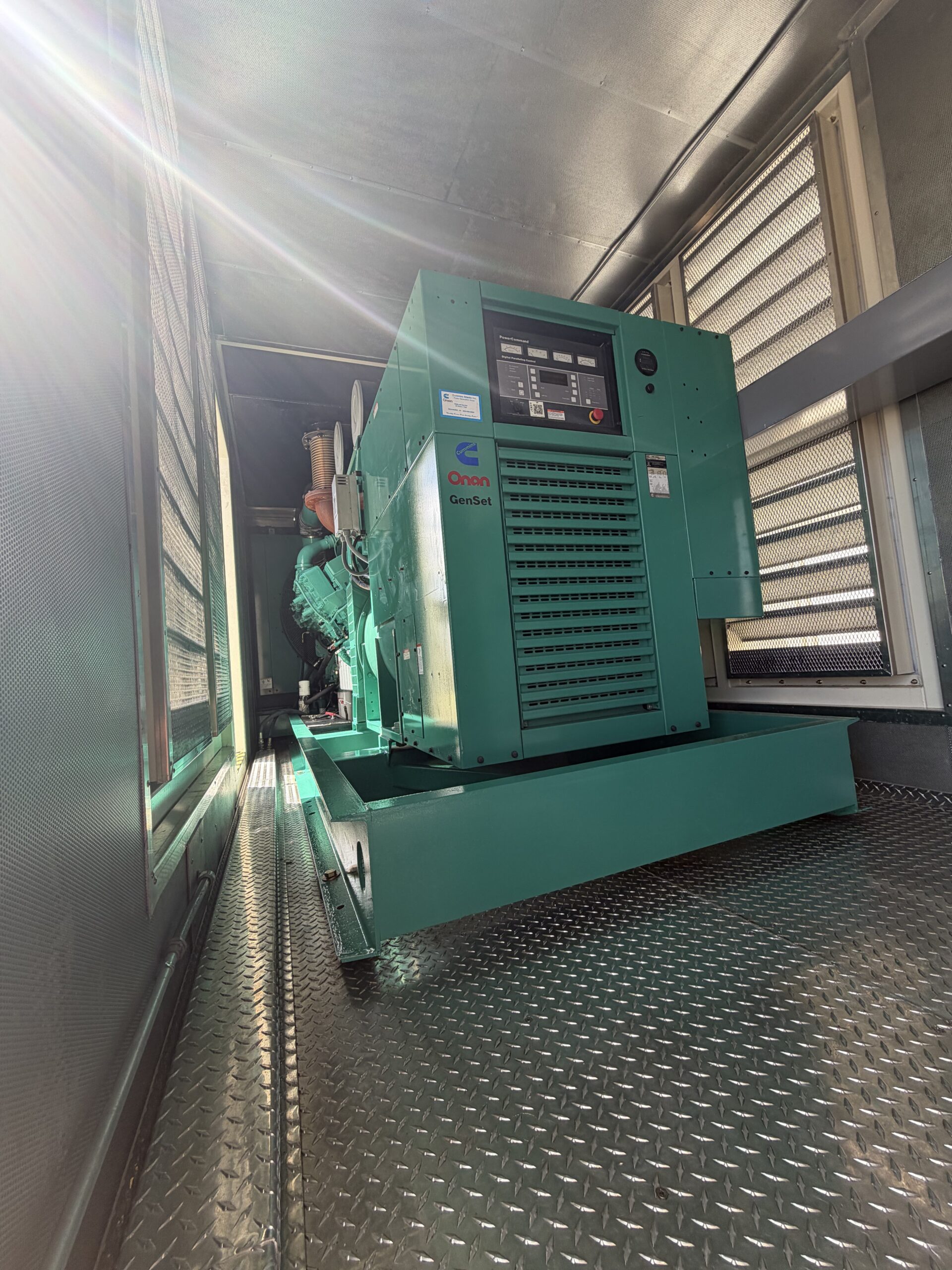 1500 KW Cummins #KTA50-G2, Diesel Power Module, 1800 RPM, 480 Volt, 2500 amp circuit breaker, Deep Sea 8610 - Image 4