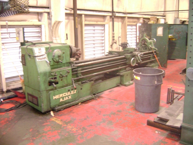 24"/33.75" x 120" Mazak #Hercules Ajax engine lathe, inch/metric, 3-jaw 15" chuck, hardened & ground bed - Image 1