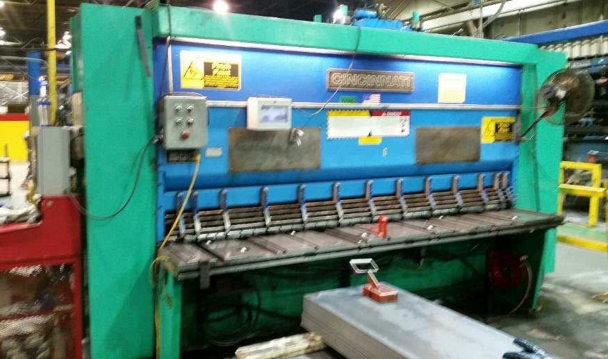 1/2" x 10' Cincinnati #5000FSU, hydraulic power squaring shear, 48" BG, 40 HP, 19-53 SPM, programmable - Image 1