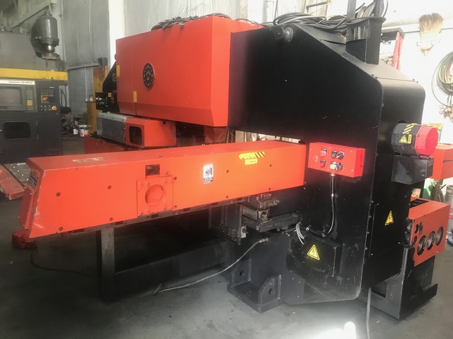 33 Ton, Amada #Pega-357, CNC turret punch, 58 stations, 50" x72", GE Fanuc 04PC, 1994 - Image 4