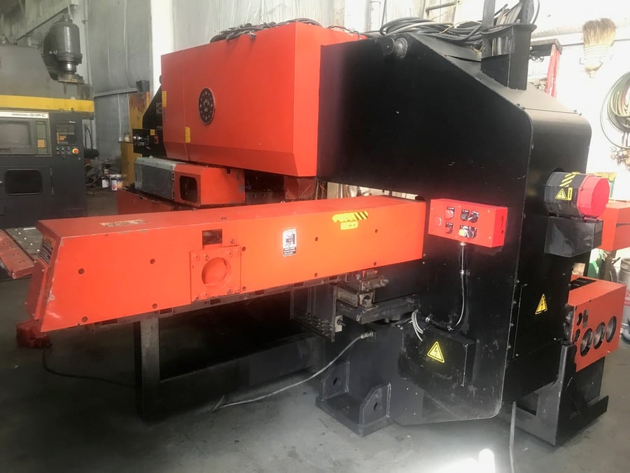 33 Ton, Amada #Pega-357, CNC turret punch, 58 stations, 50" x72", GE Fanuc 04PC, 1994 - Image 5