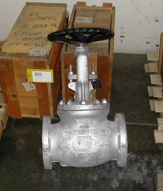 6" Globe valves, Newco, Thomas Short, Pacific Steel, rebuilt - Image 1