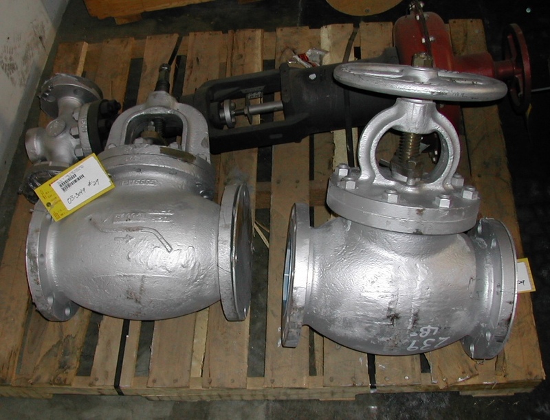 6" Globe valves, Newco, Thomas Short, Pacific Steel, rebuilt - Image 2