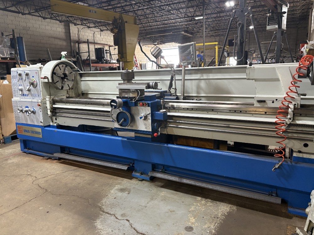 26" x 120" Knuth #Sinus-D-330/3000, engine lathe, 35" swing in gap, 17" swing over cross slide, 4.13" spindle - Image 2