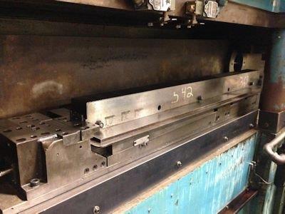 No. 350S Anderson Cook, 9.5" opening, 125 HP, 48" rack box, ext.under arm, 55" str., #22913 - Image 6