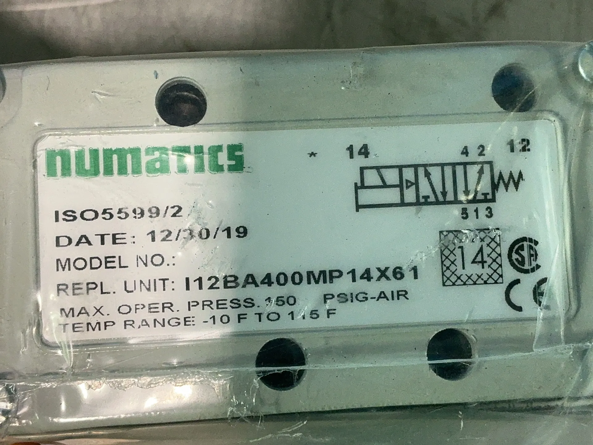 Numatics, pneumatic directional control solenoid valve, 150 PSI, LOT of 14 - Image 3