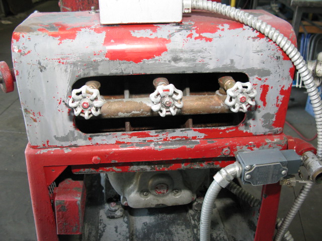 4" x 8" Troy Engine #R-2098, 3-roll horizontal, manifold w/individual shut-offs, chrome rolls, adjust rolls - Image 4