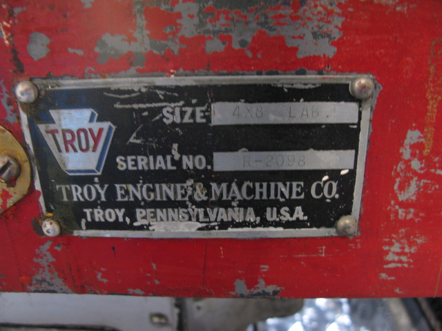 4" x 8" Troy Engine #R-2098, 3-roll horizontal, manifold w/individual shut-offs, chrome rolls, adjust rolls - Image 5