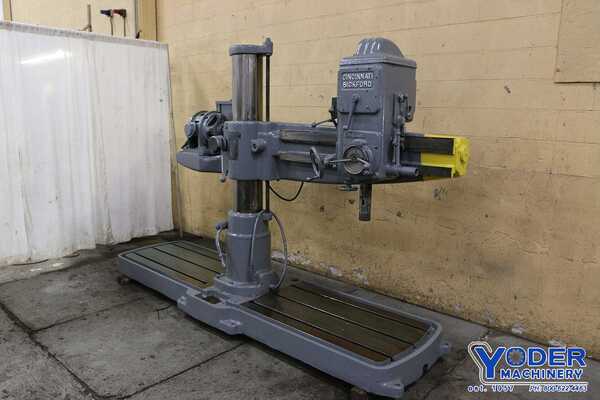 3' -9" Carlton dual base radial drill, 3 HP, power elevation, 10" spindle travel, #67012 - Image 7