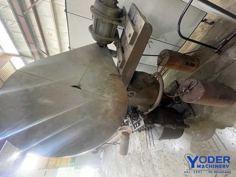 250 Ton, Chambersburg wheel press, 24 stroke, 3 stage pump, 12" cylinder diameter, #57698 - Image 10