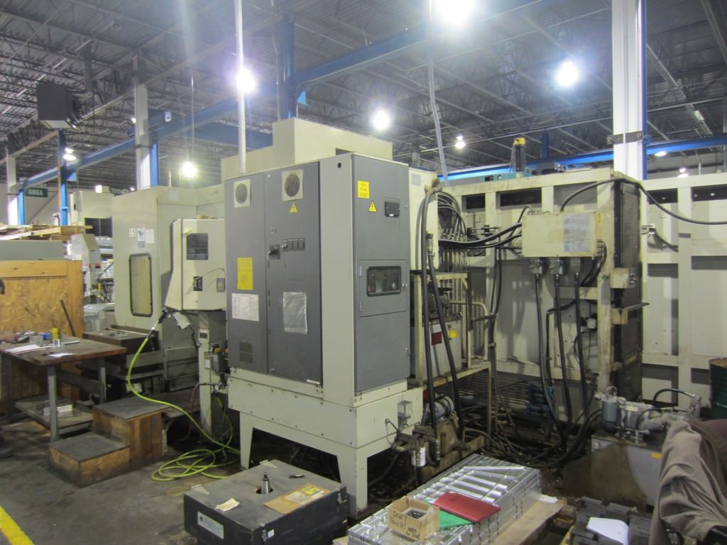 Mitsui-Seiki #HS-5A, 24.8" x 24.8"pallets,.001 deg,Fanuc 15M, 180 automatic tool changer,thru spindle - Image 10
