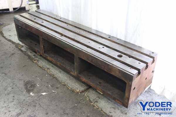 Riser Block, Cast Iron, T-slot, 77" L x 18" W x 15" H, #17606 - Image 8