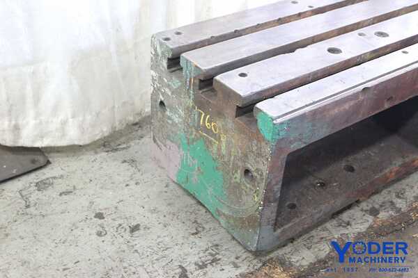 Riser Block, Cast Iron, T-slot, 77" L x 18" W x 15" H, #17606 - Image 9