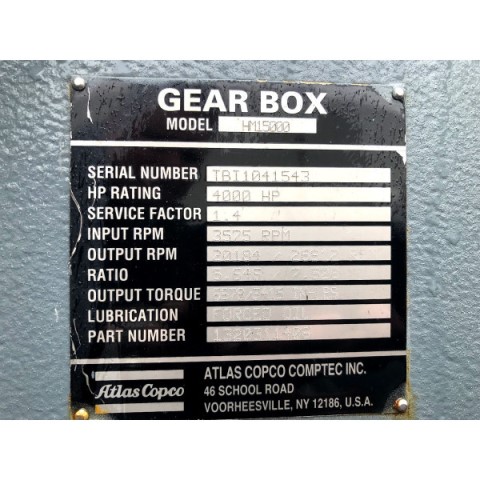 6000 scfm, 14/314.3 psi, Atlas Copco #HM5, centrifugal soot blower air compressor, 4000 HP - Image 2