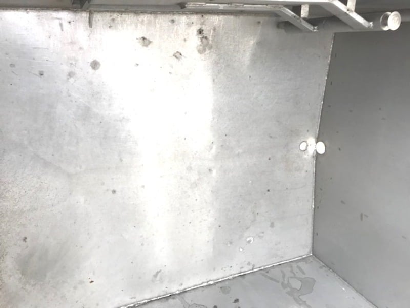 1300 gallon Stainless Steel, 5' x 5' x 7' 3" length, side open, sanitary - Image 7