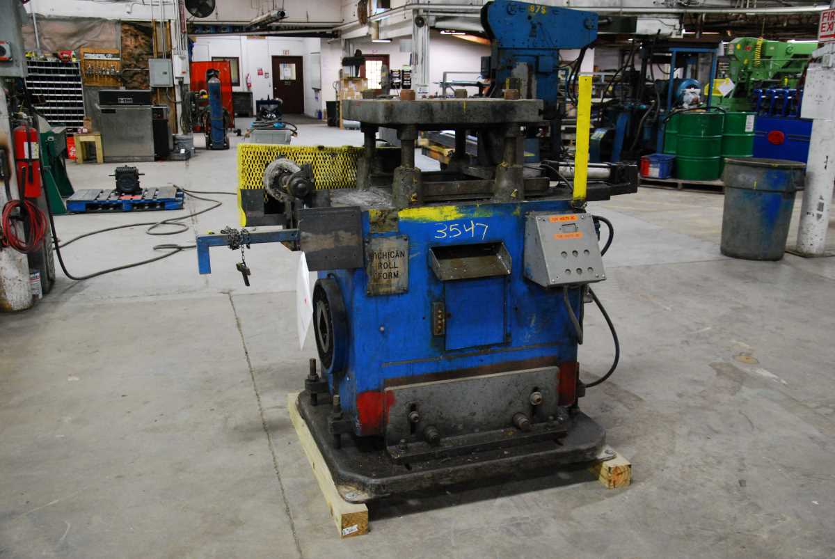 18 Ton, Michigan Roll Form #CO-200-4P, 4-post cut-off press, 3 stroke, #3547 - Image 4