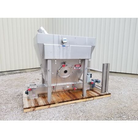 Anderson & Dahlen sanitary Stainless Steel bin with screw feeder, #15939 - Image 2