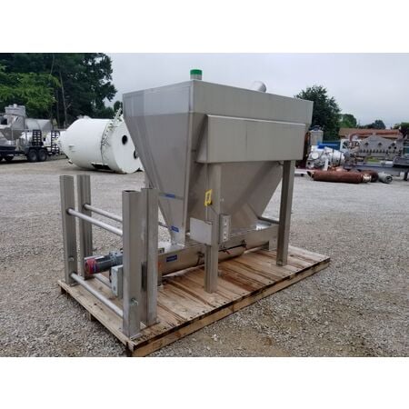Anderson & Dahlen sanitary Stainless Steel bin with screw feeder, #15939 - Image 4