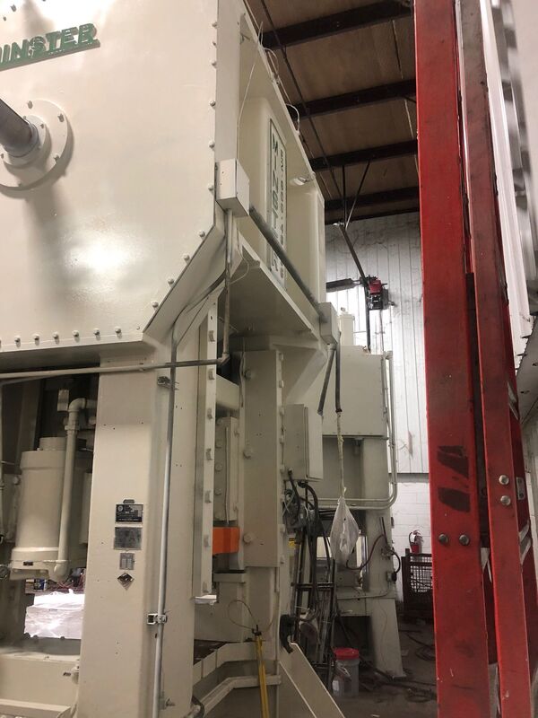 600 Ton, Minster #E2-600-48-36, straight side double crank, 10" stroke, 26" Shut Height,Link 501 Control, 25 - Image 6