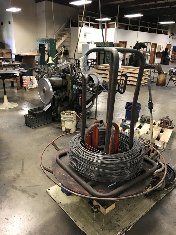 Nilson #S-2, 4-slide machine, 10" maximum feed length, 1/8" wire diameter, wire feed, from service, 1984, Tag - Image 1