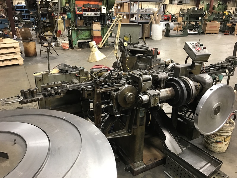 Nilson #S-2, 4-slide machine, 10" maximum feed length, 1/8" wire diameter, wire feed, from service, 1984, Tag - Image 3