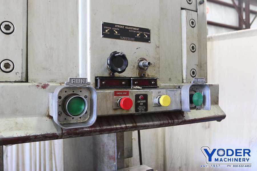 150 Ton, Pacific #150PF-OBS Pressformer, C-frame hydraulic brake, 10" stroke, 31" between housing, 1980 - Image 2