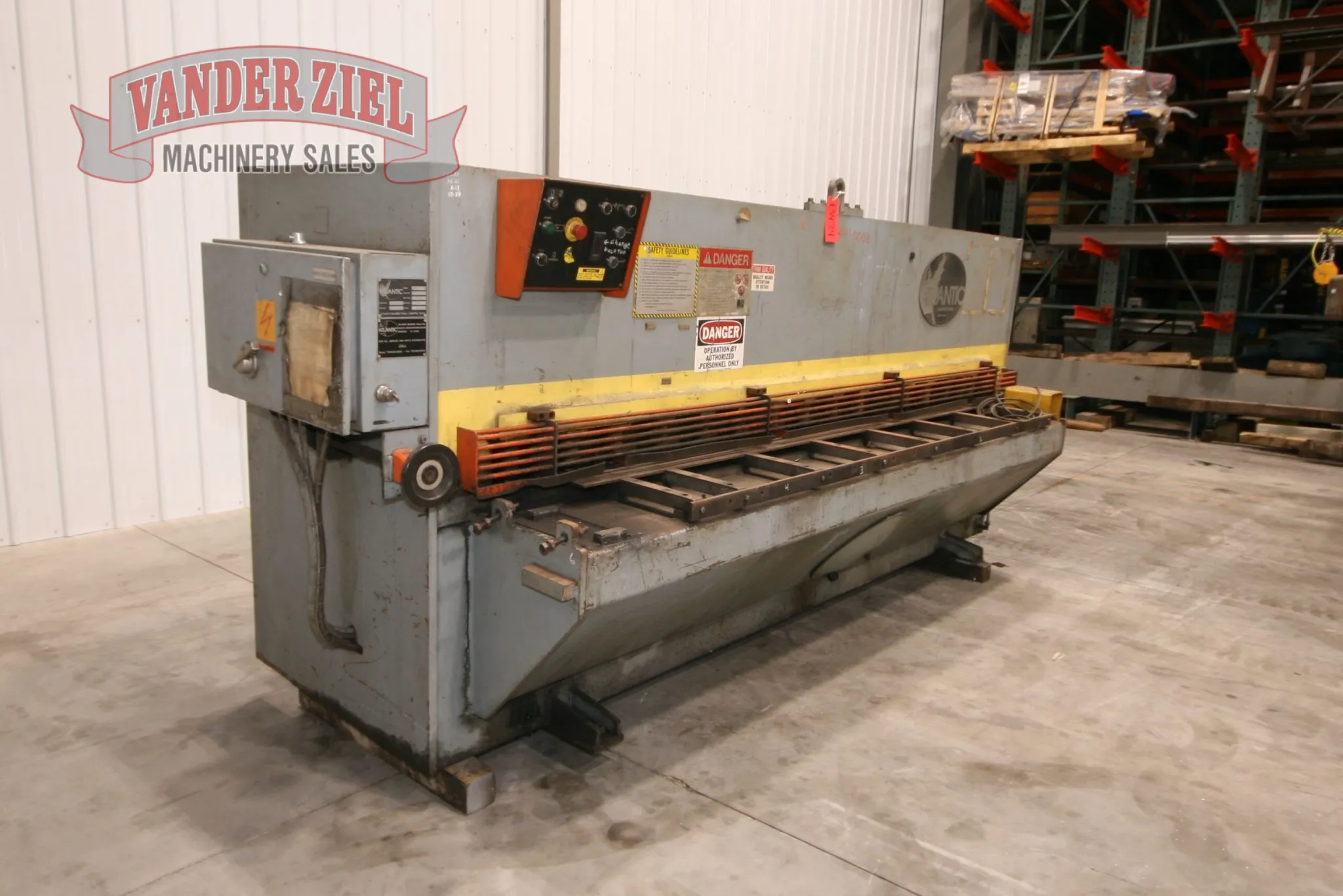 1/4" x 10' Atlantic #HDE, shear, 40" sq arm, hold downs, 15 HP, 10-25 SPM, #13434 - Image 6