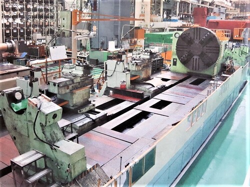 147" x 590" Froriep heavy duty, 2-carriages,.33-75 RPM, 120 ton capacity, 160 HP, #29121 - Image 1