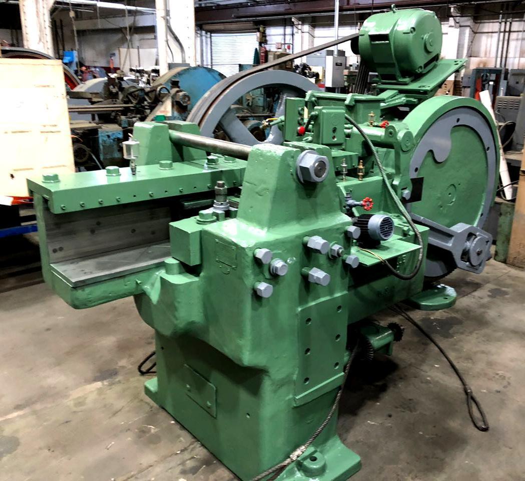 1-1/4" Johns Manville Flat Die #1000-C, hand feed thread roller, 40 SPM, 6-1/8" die pockets - Image 1