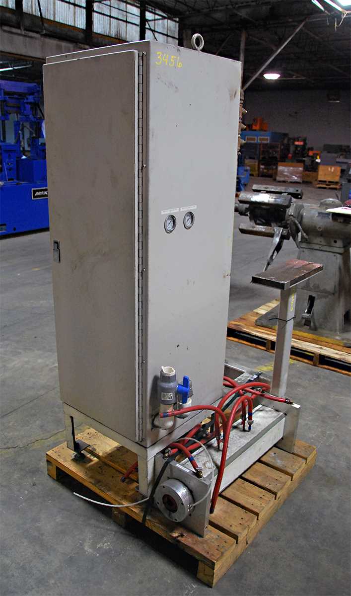100 KW Ajax Tocco #100-3/10T-08H, annealer, 2" W x 36" L, Encur exchangers, 2006, #3456 - Image 9