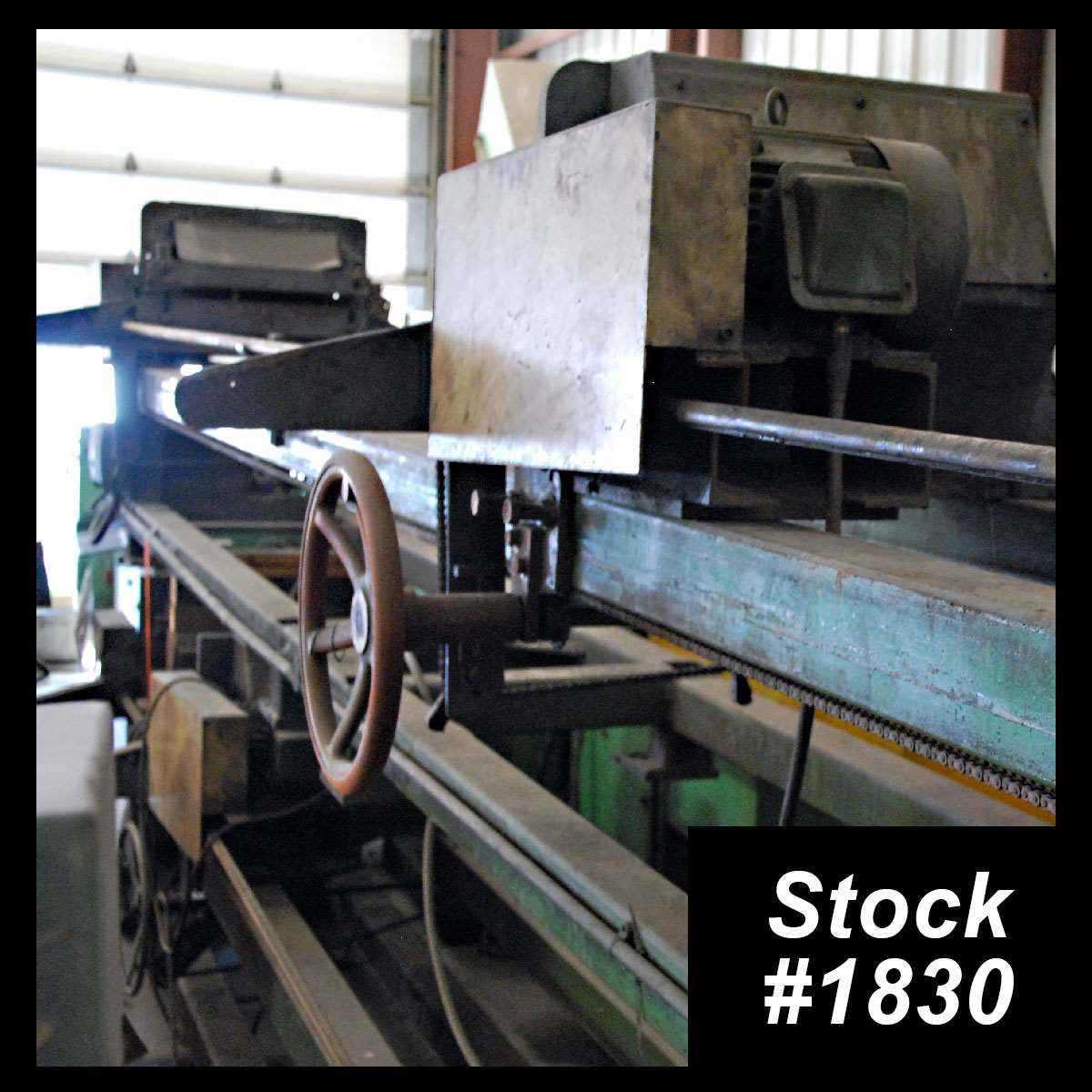 Burrmaster #1, brush deburring machine, 3" OD x 168" max, #1830 - Image 1