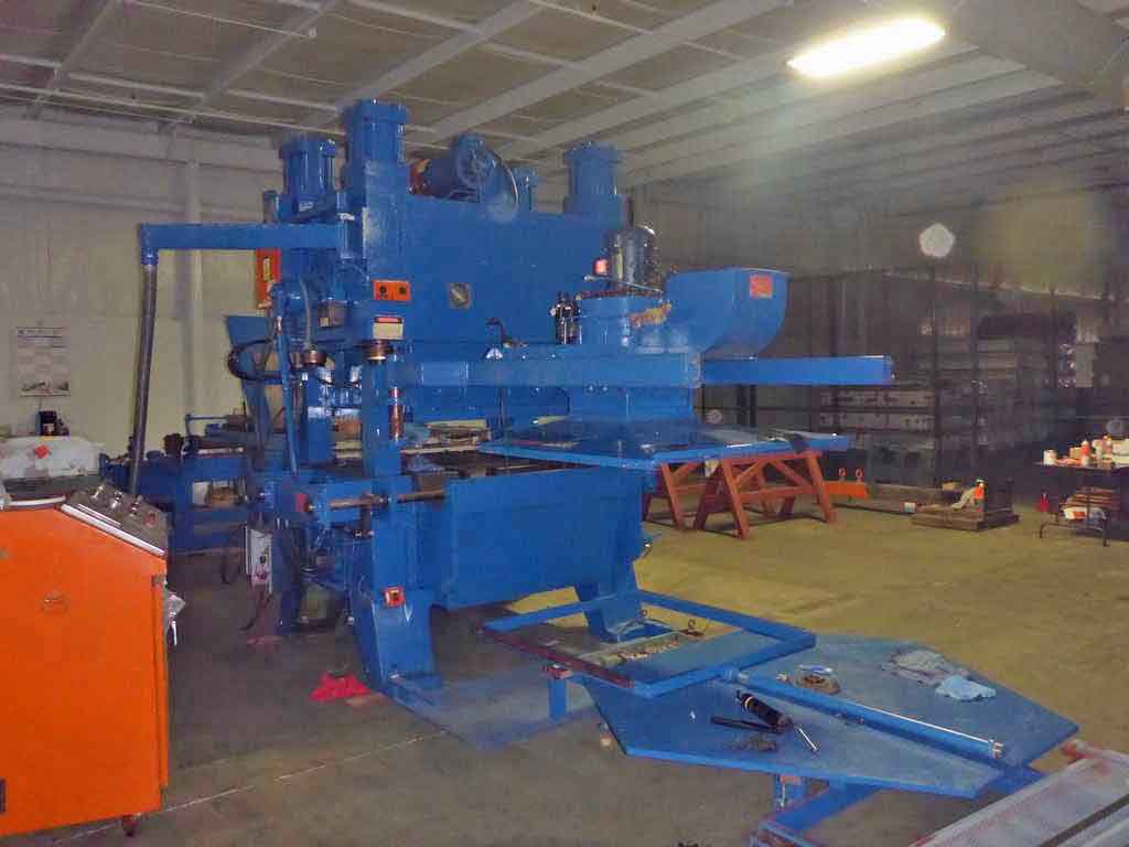 100 Ton, Oak #FP3-54-1422, fin press line, 1.5" stroke, 9"-12" Shut Height, 51" x48" die area, 1994 - Image 8